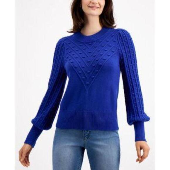 Charter Club Popcorn Sweater Modern Blue XL - Picture 1 of 1